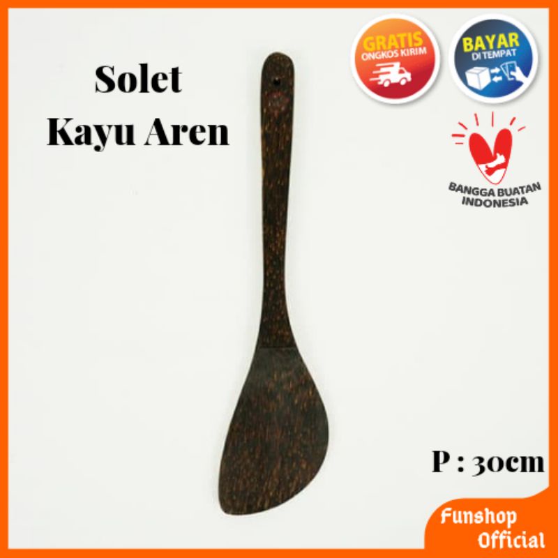 Sutil Kayu Aren | Solet Kayu Aren Asli Alat Dapur Murah Panjang