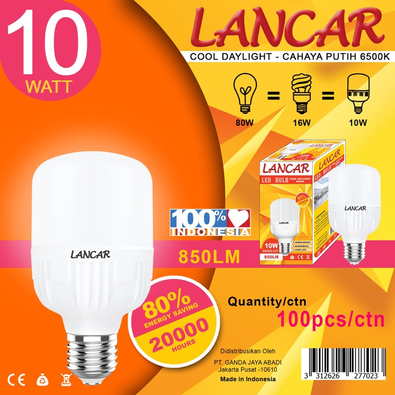 Lancar Bulb T Lampu Lancar 5 WATT 10 WATT 15 WATT Murah Hemat Energi Awet Tahan Lama STAR LED