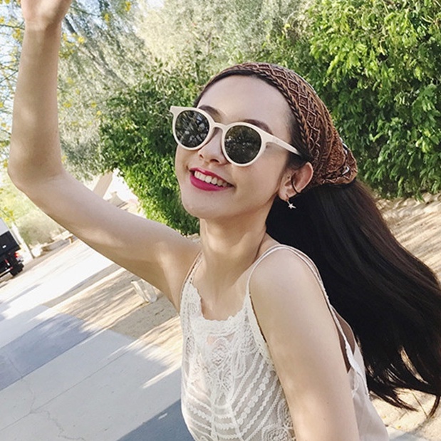 Zhang Dayi net red white Kacamata Hitam Wanita Model Korea Warna Permen 5142