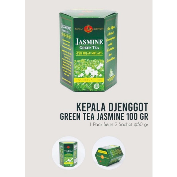 

kepala djenggot green tea jasmine 100 gram(daun)