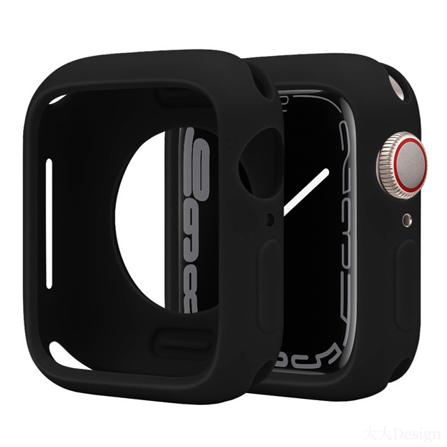 Soft Case Pelindung Bahan Silikon Untuk Apple Watch 7 6 SE 5 4 3 2 Seri 45MM 44MM 42MM 41MM 40MM 38MM