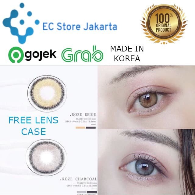 Premium Contact lens Softlens i-Dol ROZE - Original Korea Lens