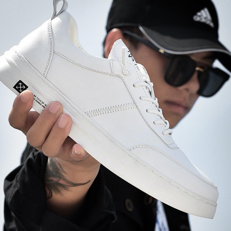 Best Seller Sepatu Sneakers Pria Vendara /Wanita Vendara /Sepatu Casual / Sepatu Trendy -  PUTIH