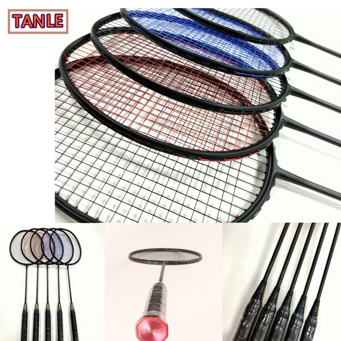 M4Ntap Tanle 2Pcs Raket Bulutangkis, Raket Karbon Penuh, 6U - Ultra Ringan 'O: