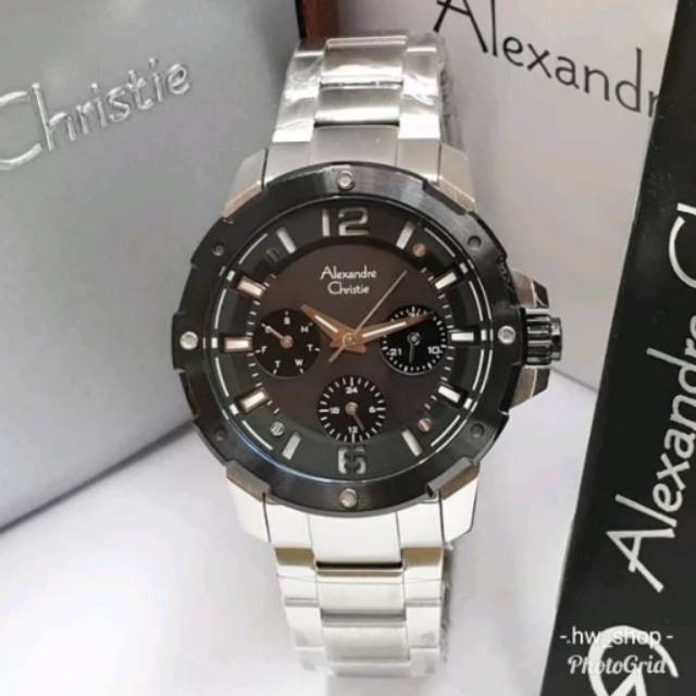 Jam Tangan Wanita Alexandre Christie 6410 Silver Original
