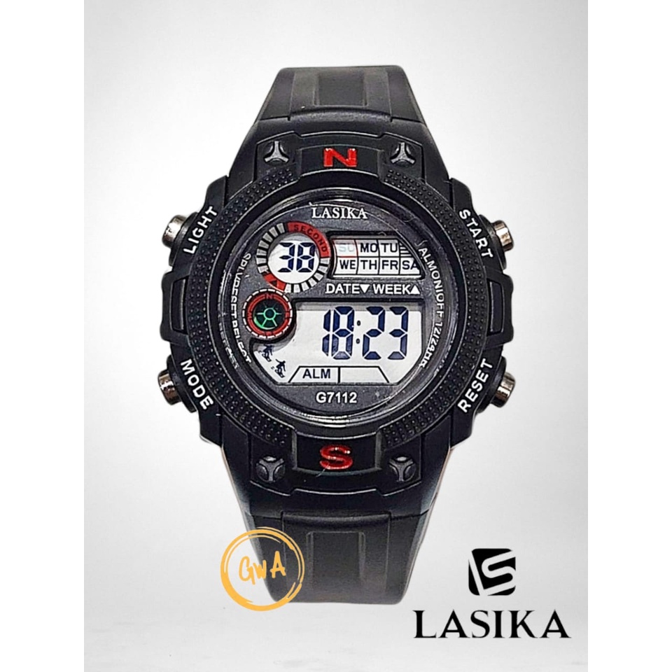 Jam Tangan Anak Lasika digital sport cewek cowok G7112 G7115 fashion water resistant/anti air