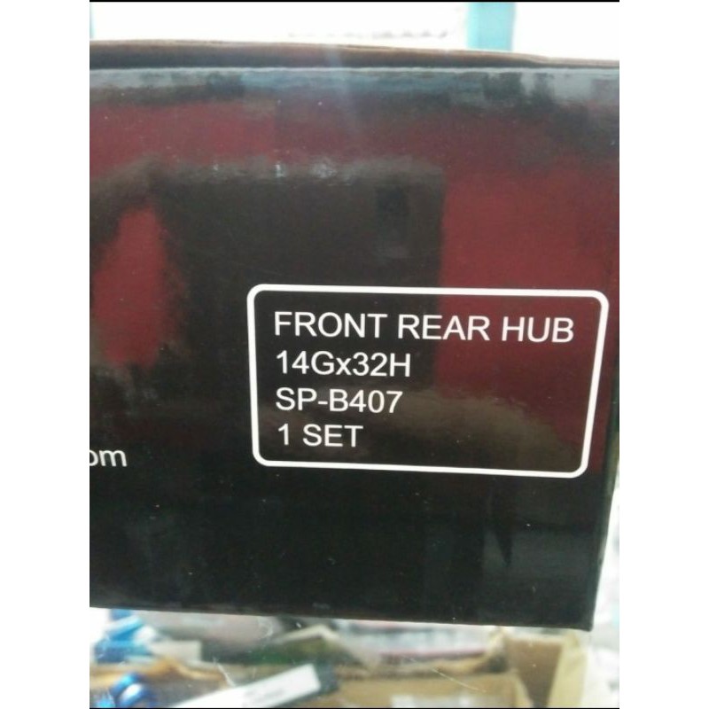 Hub Freehub sepeda 32h 32 hole Pacific B407 Bearing