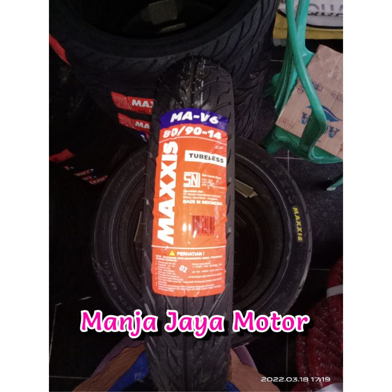 ban tubeles maxxis MA-V6 80/90-14 for beat / vario / spacy / Mio / soul GT / Scoopy lama