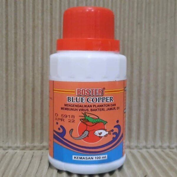 Boster Blue Copper 100ml 100 ml Obat Ikan Virus Jamur Bakteri Plankton