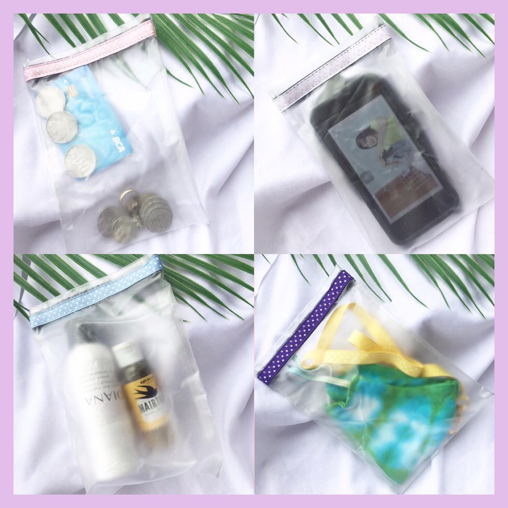 TEMPAT MASKER / POUCH MASKER TRANSPARAN / WADAH MASKER / PENYIMPANAN MASKER KAIN /POUCH MASK