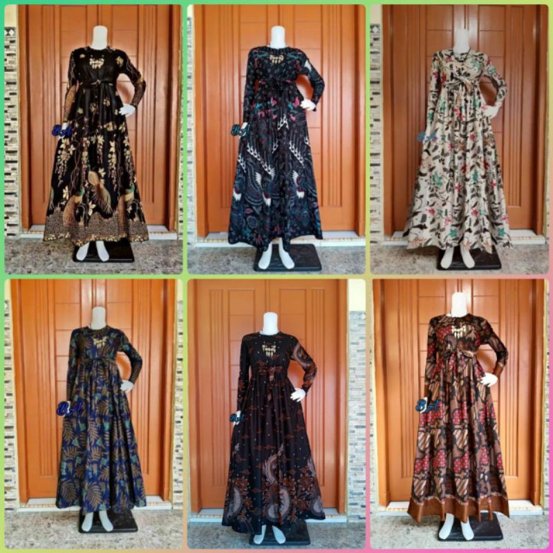 GAMIS BATIK MANGGAR, PADI,SEKAR,CANTIK,KUBIS,KIPAS,DAUN,MS GAMIS BATIK BUMIL/BUSUI ALLSIZE DAN JUMBO