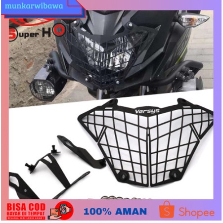 (BISA COD) Kawasaki X250 Aksesoris Motor Lampu Penutup Grille Guard VERSYS 250