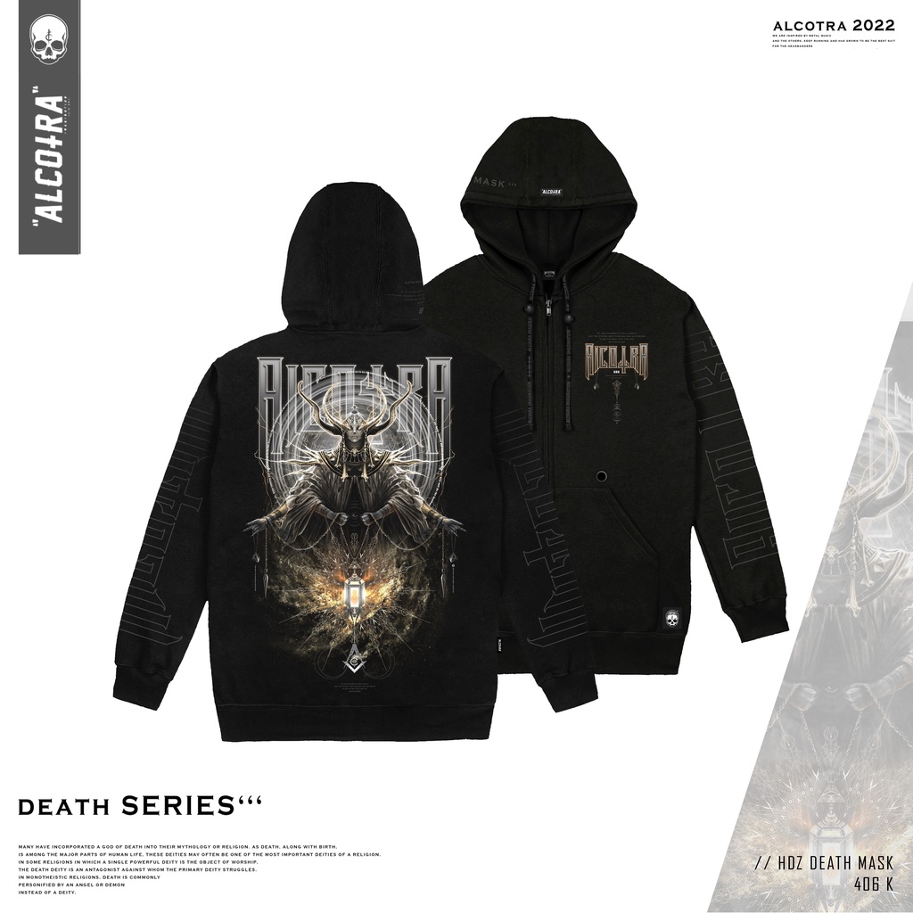 HDZ DEATH MASK // HOODIE ZIPPER DEATH MASK