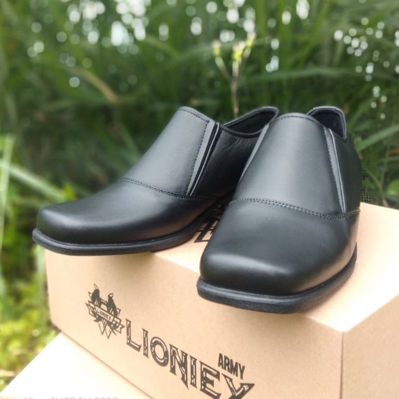 SEPATU PDH WANITA LIONIEX KULIT SAPI ASLI SEPATU PDH DINAS KANTOR TNI POLRI SECURITY SATPAM