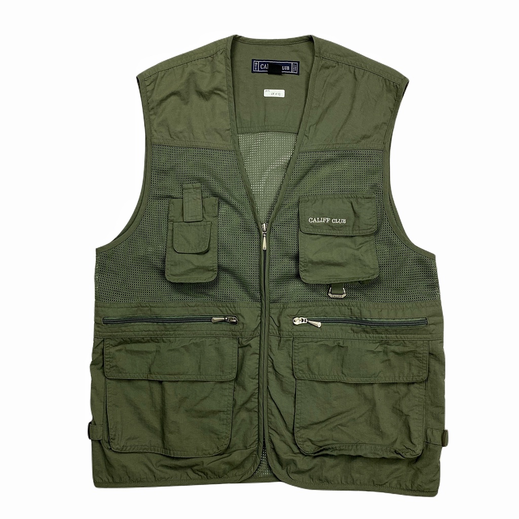 Rompi Vest Utility Tactical Dark Green Califf Club