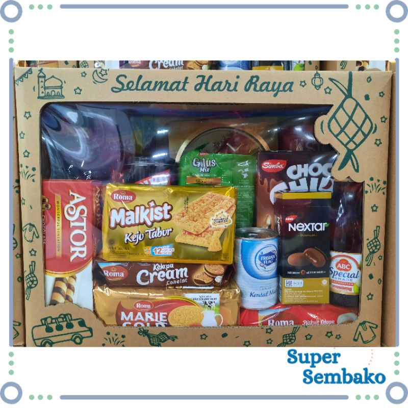 

PARCEL / PARSEL HAMPERS LEBARAN BOX SNACK PREMIUM UNIK MURAH MAKASSAR