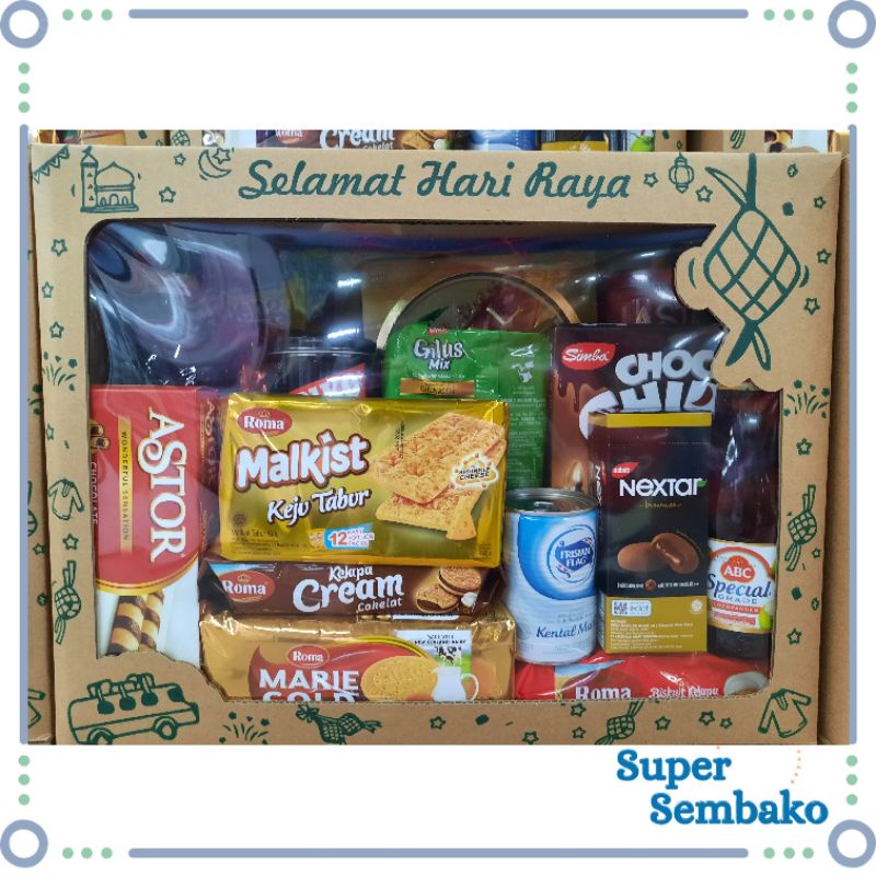 PARCEL / PARSEL HAMPERS LEBARAN BOX SNACK PREMIUM UNIK MURAH MAKASSAR