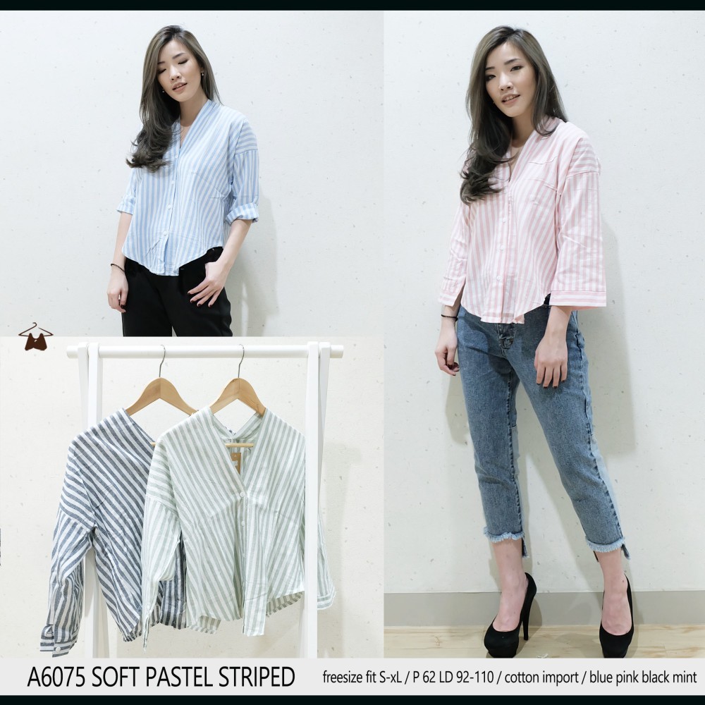 

A6075 SOFT PASTEL STRIPED