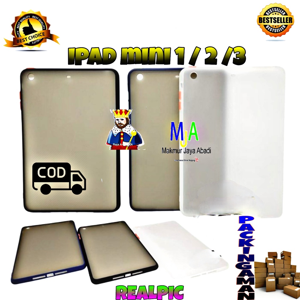 SOFTCASE Ipad Mini 1 2 3- CASE MATTE FULL COLOUR BUMPER CASE