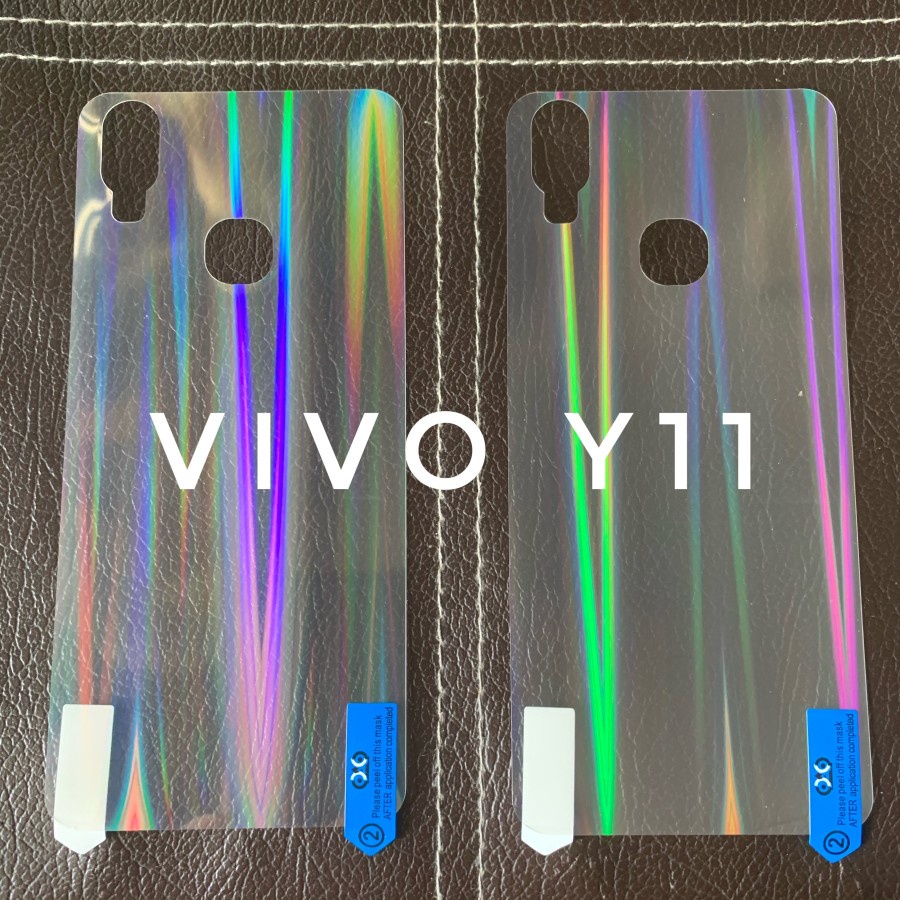 VIVO Y01 Y15S Y11 Y12 Y12i Y15 Y17 Y19 ANTI GORES BELAKANG SKIN AURORA ANTI JAMUR GARSKIN PELANGI TRANSPARAN PELINDUNG BELAKANG