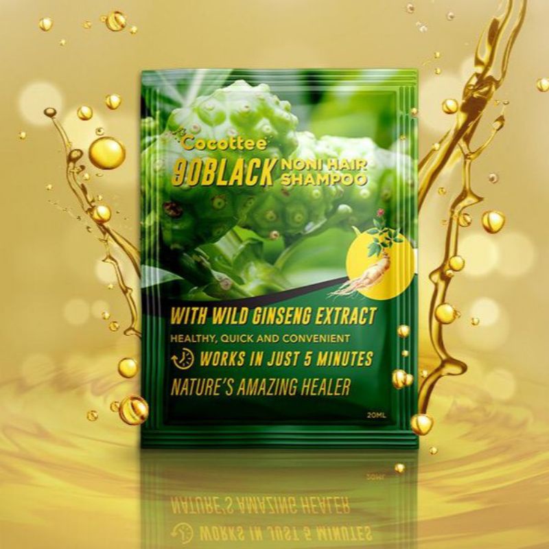 (PROMO) GO BLACK BY COCOTTEE / SHAMPO SEMIR MENGKUDU / NONI SHAMPO