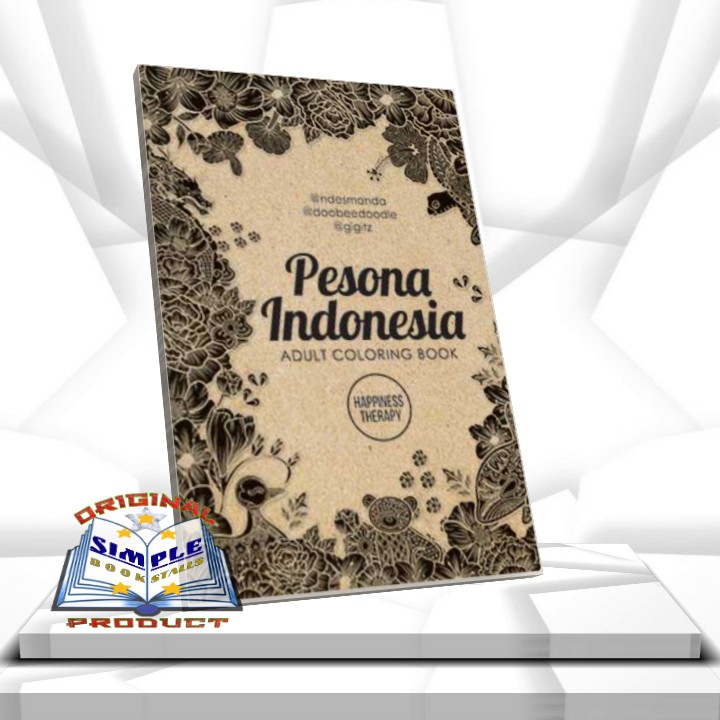 Buku PESONA INDONESIA : ADULT COLORING BOOK*