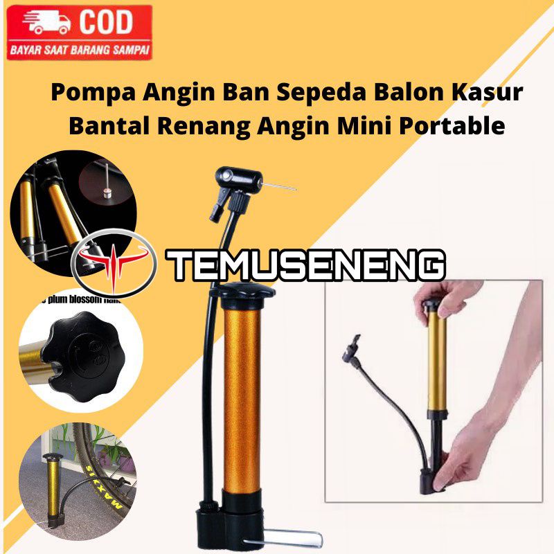 Pompa Angin Serbaguna / Pompa Angin Portable / Pompa Sepeda Mtb Balon Kasur Angin Matras Mini Murah Banget