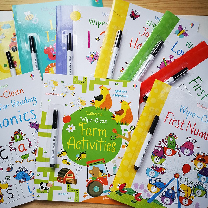 

[MAMAME] USBORNE WIPE CLEAN BOOK ACTIVITIES