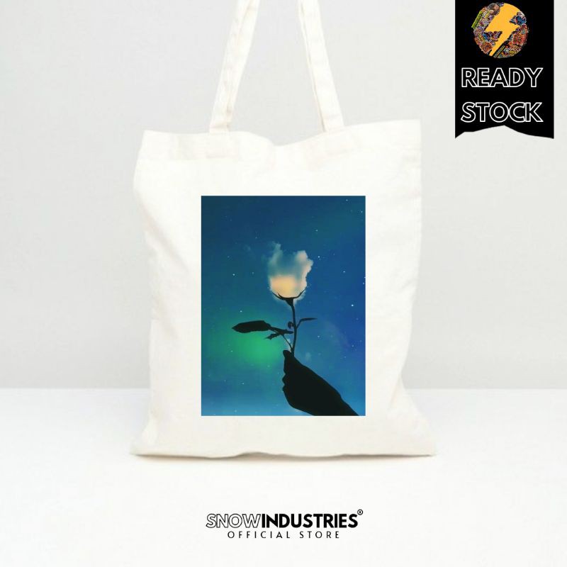 Tote Bag Wanita Pria Kanvas Premium Sky Aisthetic