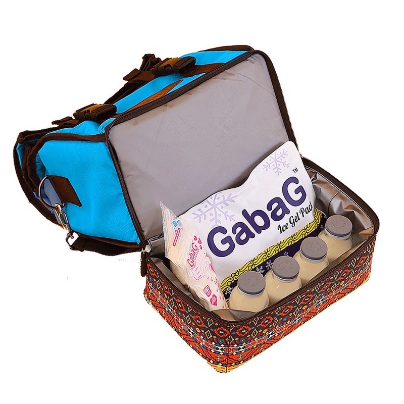 Gabag - Cooler Bag - Thermal Bag Tenun Biru - Tas Gabag 05043