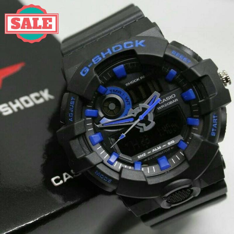 Promo G SHOCK ga 700 black list blue