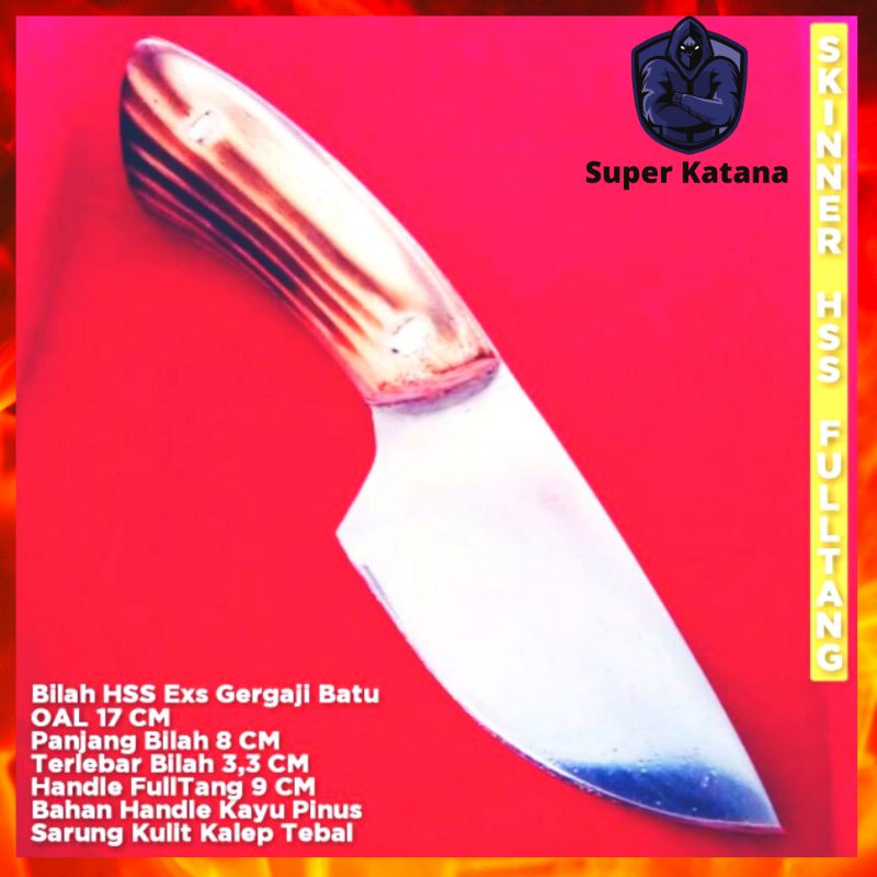 PISAU SESET SAPI KULIT SKINNER SUPER TAJAM