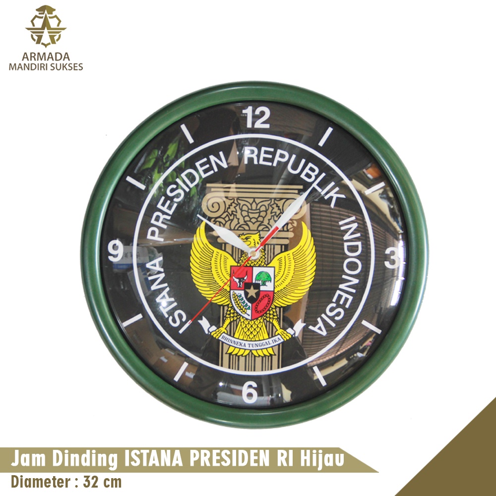 Jam Dinding Logo Istana Presiden - Jam Dinding Istana Presiden