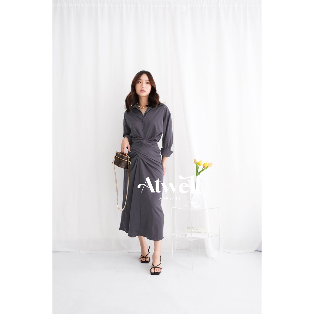 Katana Midi Wrap Dress