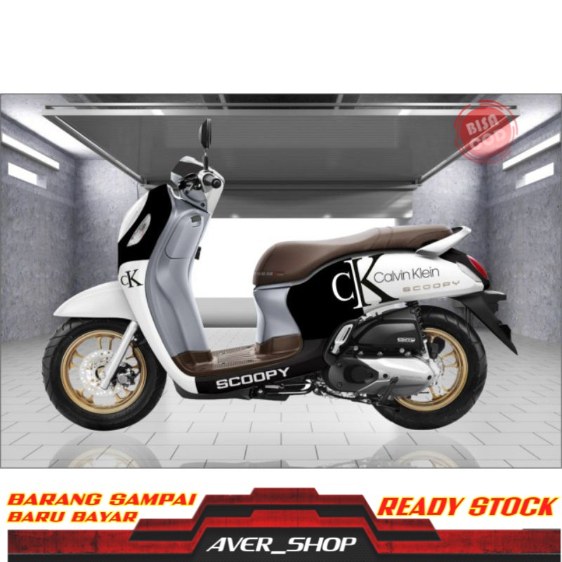 Decal scoopy 2021 full body Sticker motor scoopy variasi Striping scoopy full motif Stiker decal