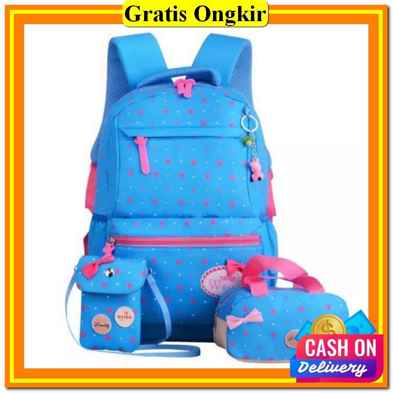 Tas Sekolah Anak Perempuan Sd Smp Sma Tk Murah Kelas 1 2 3 4 5 6 Lucu Tas Sekolah Wanita Backpack Pe