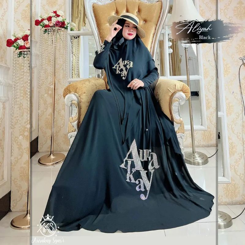 Set Syar'i Aliyah by.Aurakay Syar'i/Gamis Premium/Set Syar'i Branded by.Aurakay Syar'i