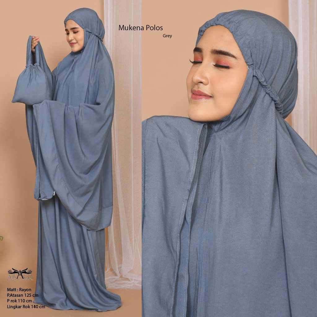 Mukena Bali Jumbo remple Polos Aulia