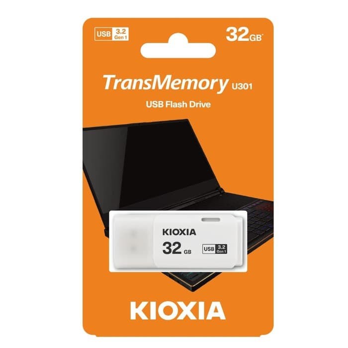 FLASDISK USB 3.2 KIOXIA U301-32GB WHITE USB 3.2 GEN 1