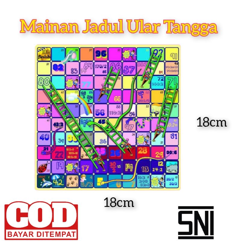 Mainan ular tangga murah - mainan jadul ular tangga mini
