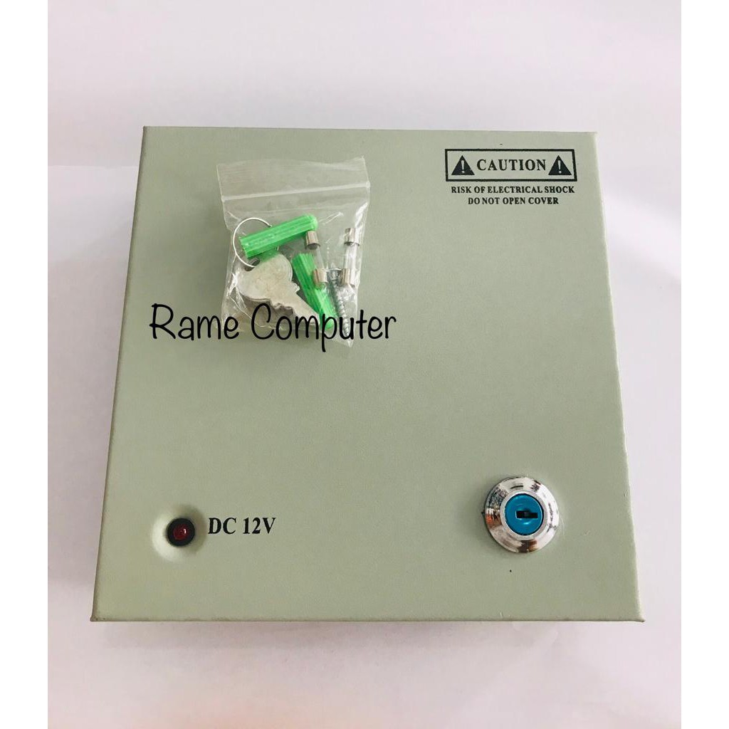 PSU POWER SUPPLY CCTV 12Volt 5Amper + PANEL dengan skring 4buah