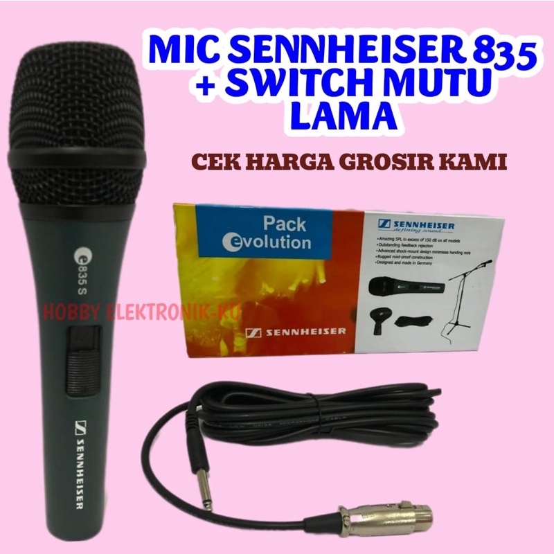 MIC SENNHEISER 835 + SWITCH MUTU LAMA