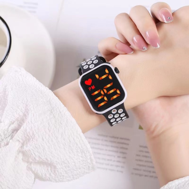 COD✅ Jam Tangan Digital Wanita Pria  Rubber Electronic Fashion Watch LED Import Baru   S1169