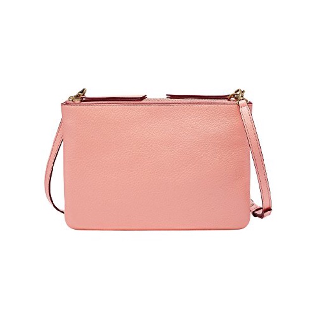 Fossil devon crossbody slingbag coral pink