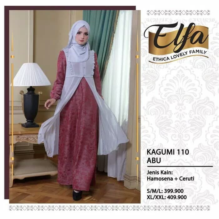 Jual Ethica Kagumi 110 - Baju Muslim Gamis Dress Premium Original Termurah Limited