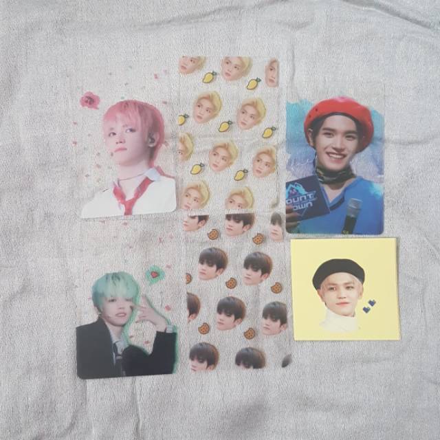 NCT 127 TAEYONG FANSITE GOODS TRANSPARENT PHOTOCARD & STICKER