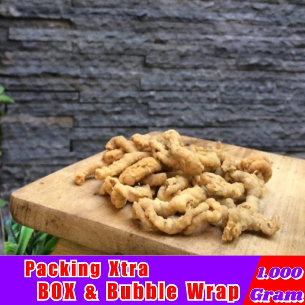 

[1Kg] Keripik Usus Original / Kripik Usus Crispy Balado - Hufaida Snack snack kiloan