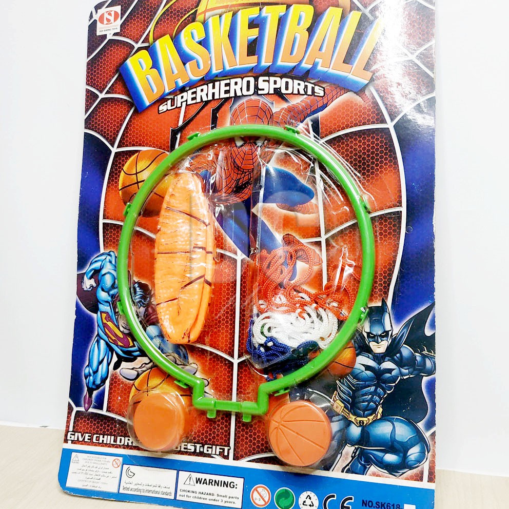 Basketball Superhero Sports Ring &amp; Bola Basket Anak