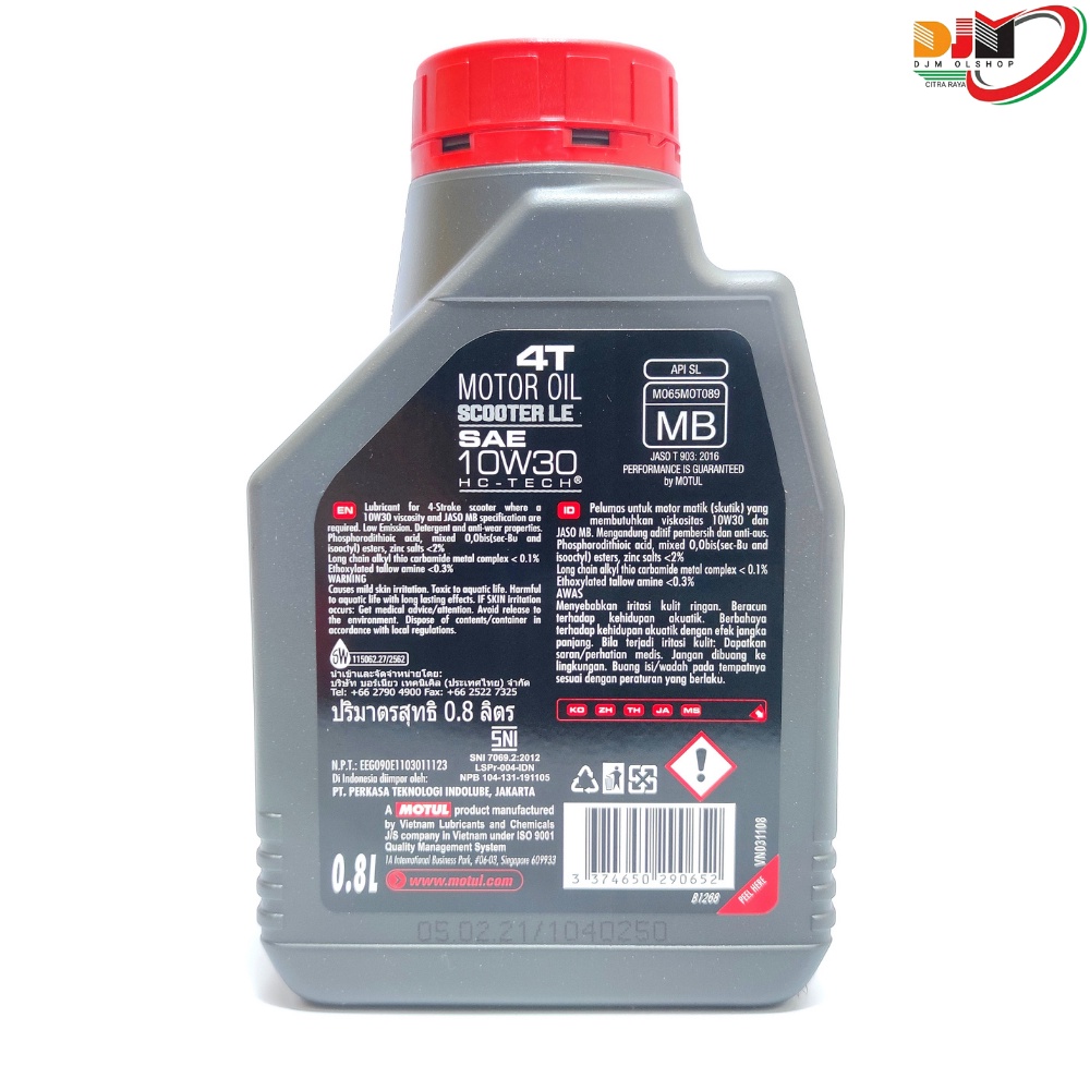 MOTUL Oil Sepeda Motor 4T - 2T - Matik Original 100%