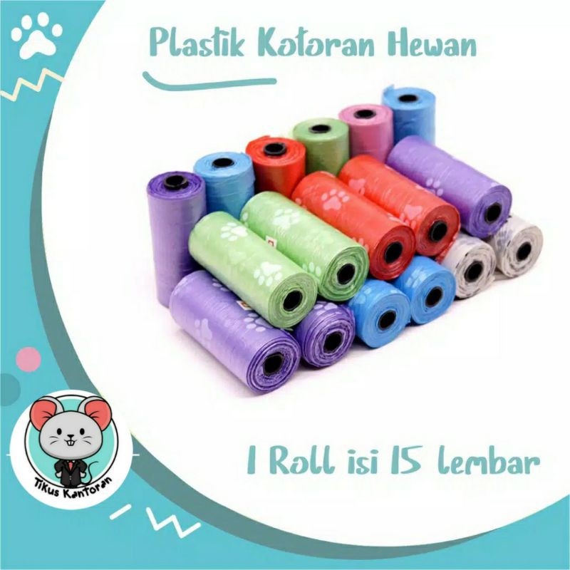 PET WASTE BAG / KANTONG KOTORAN KUCING ANJING / PEMBERSIH KOTORAN